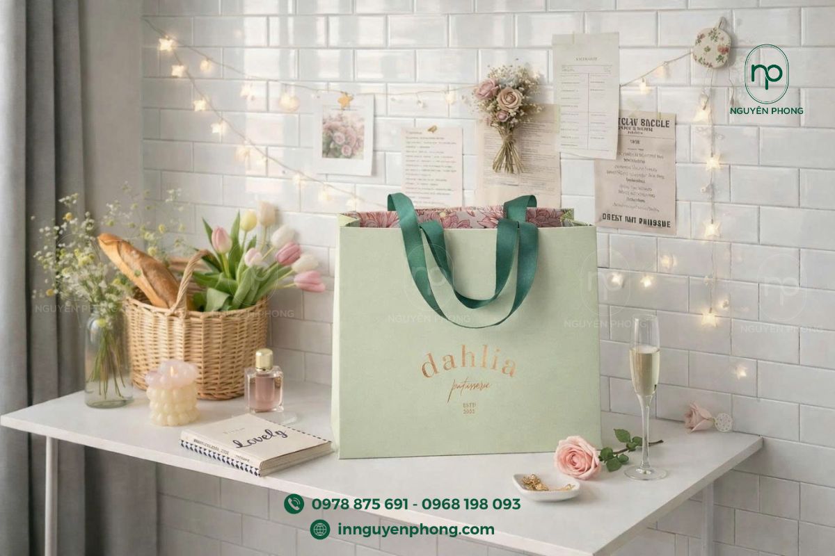 Họa tiết trên túi giấy được chú trọng